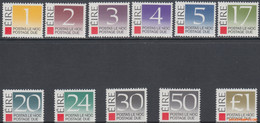 Ierland 1988 - Mi:porto 35/45, Yv:TX 35/45, Penalty Stamps - XX - Figure - Timbres-taxe