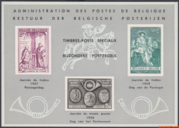 België 1957 - OBP:LX 28, Luxevel - XX - Stamp Days - Luxuskleinbögen [LX]