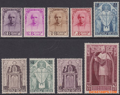 België 1932 - Mi:333/341, Yv:342/350, OBP:342/350, Stamp - X - Cardinal Mercier - Unused Stamps