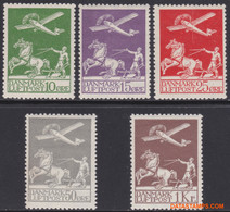 Denemarken 1925 - Mi:143/145, Yv:PA 1/5, Airmail Stamps - XX - Airmail Stamps - Airmail