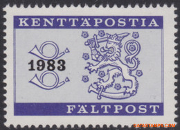 Finland 1983 - Mi:M 9, Yv:M 9, Military Stamps - XX - Post Horn And Coat Of Arms - Militärmarken