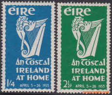 Ierland 1953 - Mi:116/117, Yv:118/119, Stamp - XX - Ireland At Home - Nuovi