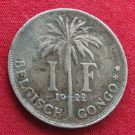 Congo Belgian 1 Franc 1922  Belgish  #1 - Other & Unclassified