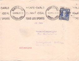 MONACO - LETTER 1936 > LUDWIGSLUST/DE  //GR 3 - Cartas & Documentos