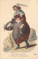 FINISTERE  29  FEMME D'OUESSANT - CARTE DESSINEE, ILLUSTRATEUR - "ANCIENS COSTUMES BRETONS" N°14 - Ouessant