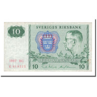 Billet, Suède, 10 Kronor, 1987, KM:52e, TB - Svezia