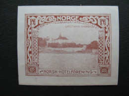 Vignette - Label Stamp - Vignetta Filatelico Aufkleber  Norge Norvège  Nordk Hotel Forening   à Voir - Sonstige