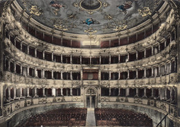 CARTOLINA  CARPI,EMILIA ROMAGNA,TEATRO MUNICIPALE-INTERNO,CULTURA,RELIGIONE,MEMORIA,BELLA ITALIA,IMPERO,VIAGGIATA 1961 - Carpi