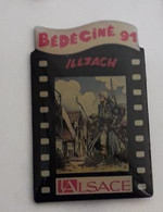 FF213 Pin's Bédéciné 91 ILLZACH BD ALSACE Achat Immédiat - Cinéma