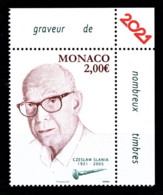 MONACO 2021 - CENTENAIRE DE LA NAISSANCE DE CZESLAW SLANIA -Y.T. N° 3292 /  NEUF ** - Neufs