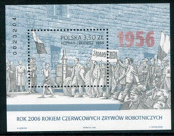 POLAND 2006 Poznan Workers' Rising Block MNH / **.  Michel Block 173 - Nuevos