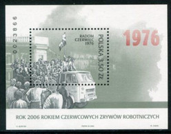 POLAND 2006 Radom Workers' Rising Block MNH / **.  Michel Block 172 - Unused Stamps