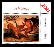 MONACO 2021 - LE NU DANS L'ART - HERCULE ET LE TAUREAU CRÉTOIS -Y.T. N° 3295 /  NEUF ** - Nuovi