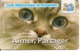 CARTE² PREPAYEE-365-SPA-CHAT-AIMER PARTAGER-Gratté-T BE - Cats