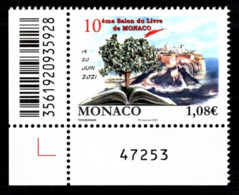 MONACO 2021 - 10E SALON DU LIVRE DE MONACO - Y.T. N° 3290 /  NEUF ** - Neufs