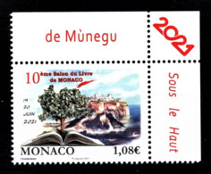 MONACO 2021 - 10E SALON DU LIVRE DE MONACO - Y.T. N° 3290 /  NEUF ** - Unused Stamps