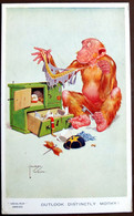 CPA Lawson Wood Gran Pop Outlook Singe Singes Habillés Monkeys Ape Monkeys Animaux Humanisés - Wood, Lawson