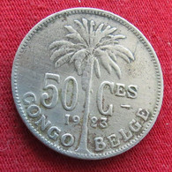 Congo Belgian 50 Centimes 1923 Belgish  #2 Wºº - 1910-1934: Albert I.