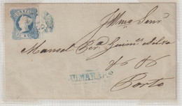 CARTA CIRCULADA DE GUIMARAES PARA O PORTO EM 13/10/1853 - Used Stamps