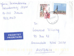 (VV 2) Letter Posted From Poland To Australia - Cartas & Documentos