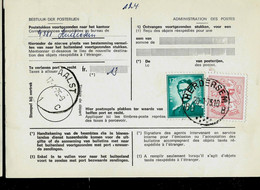 Doc De La Poste N° 965 : Obl. HERDERSEM - B B - Du 20/01/75 - 1953-1972 Brillen