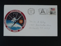 Lettre Cover Espace Space Navette Challenger 1983 USA Ref 775 - América Del Norte