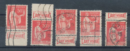 Lot De 5 Timbres Pub "Art Vivant" - Gebraucht