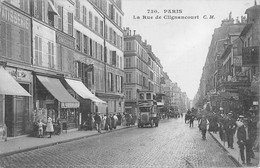 CPA 75 PARIS XVIIIe RUE DE CLIGNANCOURT - Arrondissement: 18