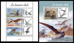 GUINEA 2021 - Pterosaurs. M/S + S/S. Official Issue [GU210309] - Guinee (1958-...)