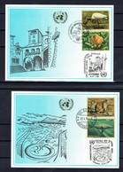 ONU GENEVE 1994 - 2 CARTES POSTALES - ESPECES MENACEES - Briefe U. Dokumente