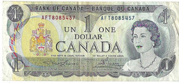 CANADA - 1 DOLLAR 1$ - WYSIWYG - N° SERIALE AFT8085457 - CARTAMONETA - PAPER MONEY - Kanada