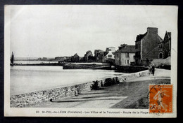 CPA 29 SAINT POL DE LEON - ( PEMPOUL ) - Les Villas Et Le Tournant - Route De La Plage - NL 60 - Réf. R 118 - Saint-Pol-de-Léon