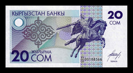 Kirguistan Kyrgyzstan 20 Som 1993 Pick 6 SC UNC - Kirgizïe