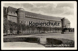 ALTE POSTKARTE LEIPZIG DEUTSCHE BÜCHEREI 1947 Library Bibliothèque Ansichtskarte Cpa AK Postcard - Libraries