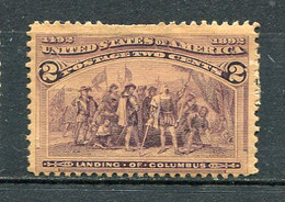 E-U 1893 Yv. N° 82  SCOTT N° 231  *  2c  Découverte De L'Amérique  Brun-lilas Cote  20 Euro BE R 2 Scans - Unused Stamps