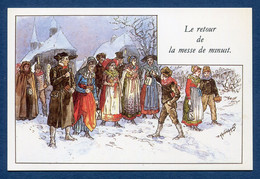 ⭐ France - Carte Postale - Paul Kauffmann - Le Retour De La Messe De Minuit ⭐ - Kauffmann, Paul