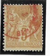France N°86 - Oblitéré CàD Rouge Des Imprimés - TB - 1876-1898 Sage (Type II)