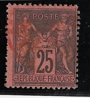 France N°91 - Oblitéré CàD Rouge Des Imprimés - TB - 1876-1898 Sage (Type II)