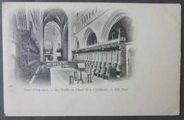 CPA 29 SAINT POL DE LEON - Les Stalles Du Choeur De La Cathédrale - ND 81 Précurseur - Réf. T 20 - Saint-Pol-de-Léon