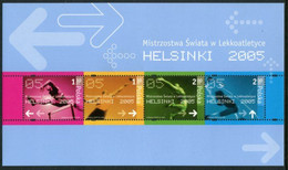 POLAND 2005 Athletics World Championships Block MNH / **.  Michel Block 165 - Unused Stamps