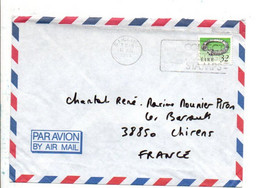 EIRE IRLANDE LETTRE DE GAILLIMH POUR LA FRANCE 1993 - Storia Postale