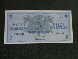 FINLAND 5 MK 1963 Litt.A UNC  D-0886 - Finlande