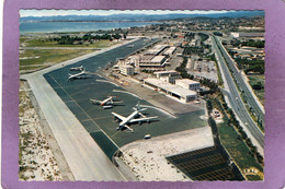 06 NICE L'Aéroport De NICE COTE D'AZUR Vue Prise Vers Cagnes Et Antibes  Vue Aérienne C. GEAY - Transport (air) - Airport