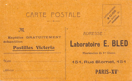 CPA 75 PARIS XVe RUE BLOMET LABORATOIRE E.BLED PHARMACIEN DE 1ERE CLASSE - District 15