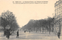 CPA 75 PARIS XIVe LE BOULEVARD BRUNE VERS L'AVENUE DE CHATILLON - Distretto: 14