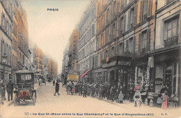 CPA 75 PARIS XIe LA RUE AINT MAUR ENTRE LA RUE OBERKAMPF ET LA RUE D'ANGOULEME - Paris (10)