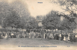 CPA 75 PARIS XIe SQUARE PARMENTIER LA MUSIQUE MILITAIRE - District 11