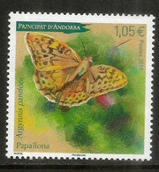 ANDORRA. Le Grand Cardinal, Papillon De La Principauté, Un Timbre Neuf **, Année 2019 - Unused Stamps