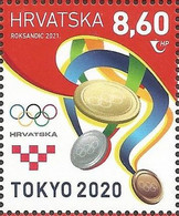 HR 2020-1535 OLYPIC GAMES TOKYO, HRVATSKA CROATIA, 1v, MNH - Verano 2020 : Tokio