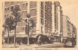 CPA 75 PARIS XVe RUE DES ENTREPRENEURS - Distrito: 15